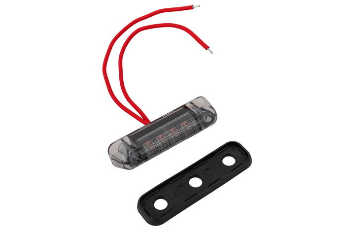 Feu de position, gabarit FRISTOM FT-081 LED DARK, rouge universel