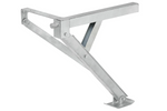 Support d'angle extensible ProPlus 361510V01, côté avant gauche/arrière droit, pour remorque, capacité 600 kg, hauteur 460 mm