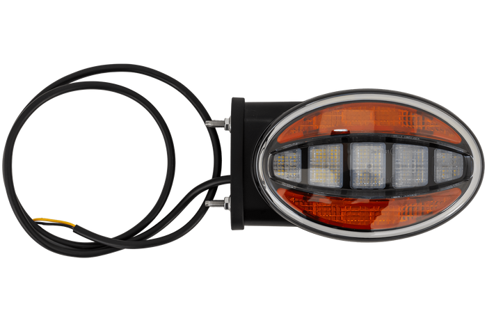 Feu avant universel FRISTOM FT-356 LED IND avec support de montage latéral