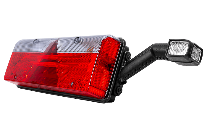 Feu arrière à baïonnette LED ASPÖCK EUROPOINT III 7 broches ASS2 avec avertisseur sonore et 7 fonctions (côté droit)