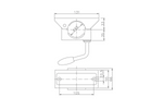 Béquille, support fixe, avec collier WINTERHOFF RSR48-700+KLE48, 150 kg, 48 mm, 700 mm