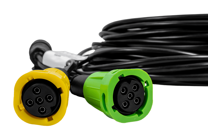 Faisceau électrique MANTES pour remorque de bateau, 9,5 m, prise 13 broches, 2 baïonnettes 5 broches