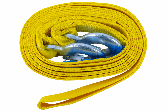 Sangle de remorquage avec crochets UNITRAILER 5 m/50 mm/6 t jaune