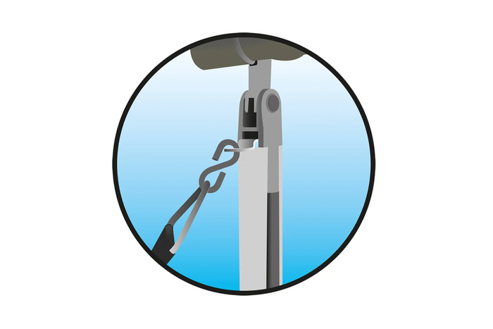 Ensemble de deux sangles anti-tempête ProPlus 361722 pour auvents Thule Omnistor 3m