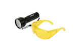 Lampe torche UV YATO YT-08581 avec lunettes de sécurité incluses (51 LED)