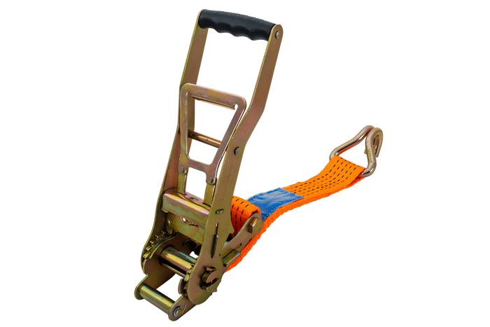 Courroie de transport orange UNITRAILER ERGO 6 m/50 mm/5 t avec tendeur
