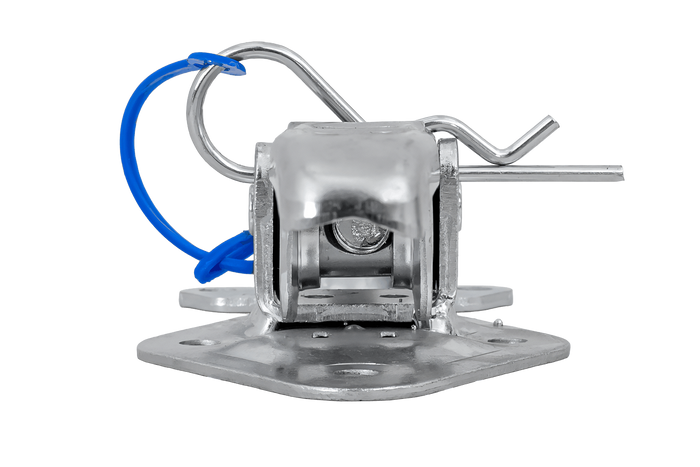 Attelage, charnière latérale avec fixation STEELPRESS ZB-15A+Z-15, fermeture excentrique complète du côté de la remorque