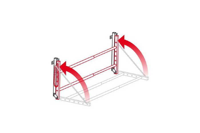 Support mural réglable pour jantes et pneus LAMP