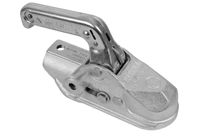 Attelage à boule WINTERHOFF WW 30-D3-K1212 pour remorque de 3000 kg avec timon tubulaire de 50 à 51 mm, en fonte