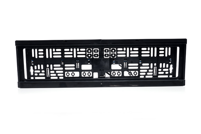 Cadre de plaque d'immatriculation avec éclairage LED WAŚ W253 2100, câble 12/24 V, 2 m