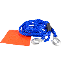 Corde de remorquage avec crochets Sangle de remorquage LAMP 4 m/18 mm/5 t bleu