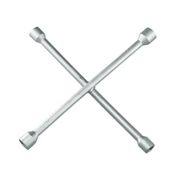 Clé à roue de voiture en croix pour lampe torche