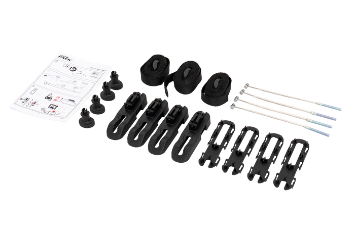 Coffre de toit Inter Pack Stella 480, noir kevlar (flexi fit G2)