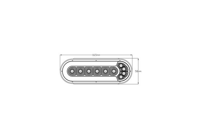 Feu arrière LED TruckLED L1873 universel à 4 fonctions