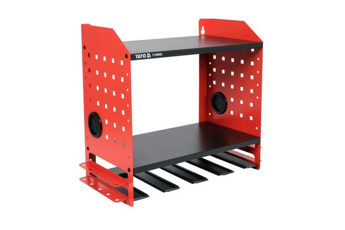 Étagère d'atelier YATO YT-09092, étagère métallique pour outils électriques, 465 x 405 x 225 mm