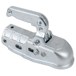 Attelage à boule STEELPRESS BC-3000C-00-00+Z2 pour remorque de 3 000 kg avec timon tubulaire de 35 à 50 mm, en fonte