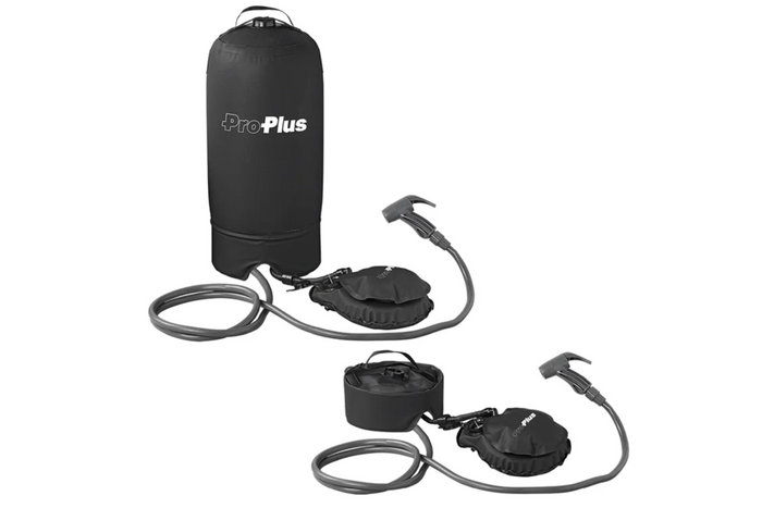 Douche de voyage portable ProPlus 770407, douche mobile avec pompe à pied 11 l