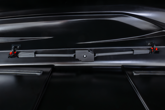 Coffre de toit Inter Pack Stella 480, noir kevlar (flexi fit G2)