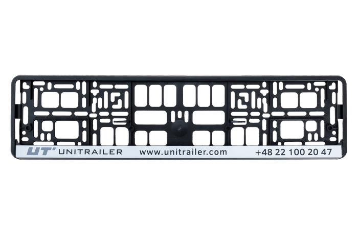 Cadre de plaque d'immatriculation UNITRAILER