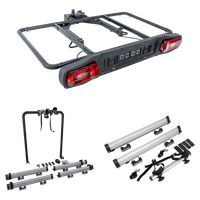 Plateforme de transport sur attelage Inter Pack Re-Cargo + adaptateur pour le transport de 3 vélos