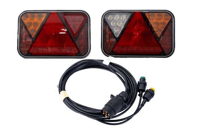 Feux arrière LED FRISTOM FT-270 + faisceau MANTES 4 m 7 broches