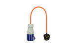 Adaptateur avec prise britannique et prise CEE 16A ProPlus 373522, câble de 40 cm
