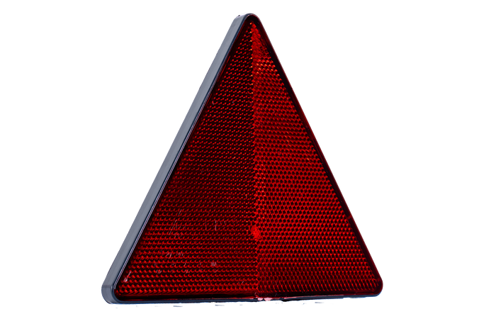 Triangle réfléchissant d'avertissement DOBPLAST DPT35, rouge, 148 mm