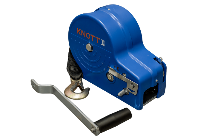 Treuil manuel OUTLET pour remorque KNOTT 1150 kg avec courroie