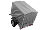 Remorque à un essieu 150x106 UNITRAILER GARDEN 150 KIPP avec châssis H-800 et bâche grise