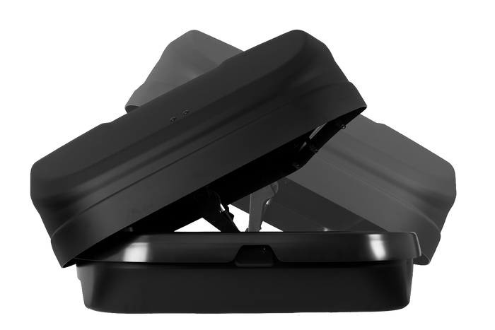 Coffre de toit, box Inter Pack Monsun M, noir mat