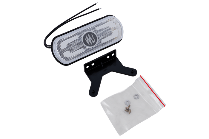 Feu de gabarit, position universel LED blanc WAŚ W240 1600 avec support