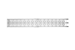 Rampe pliable UNITRAILER ALR003 en aluminium pour remorque, 221 cm, 340 kg, avec sangle et support.