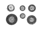 Ensemble de six brosses en acier inoxydable YATO YT-47593 avec tige pour perceuse