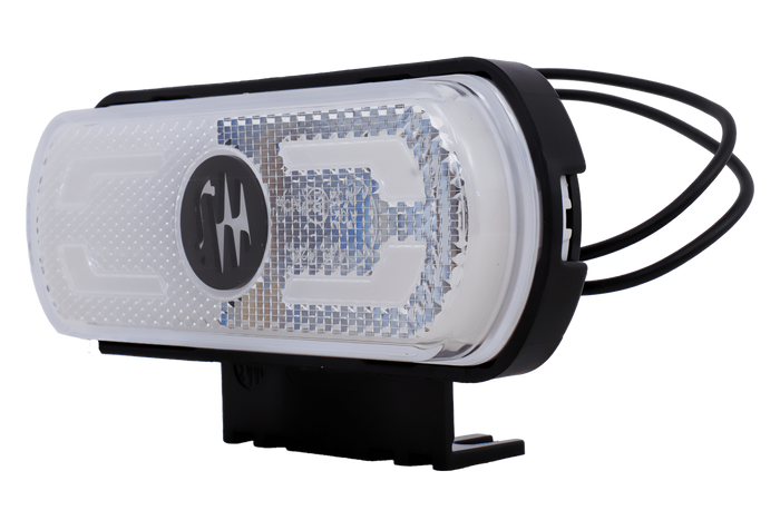 Feu de gabarit, position universel LED blanc WAŚ W240 1600 avec support