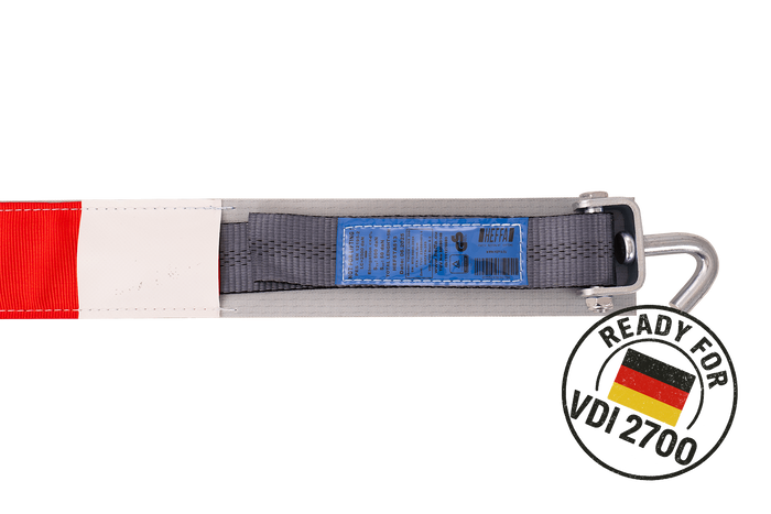 Sangle de transport, d'arrimage pour dépanneuse HEFFA CARLINE 130 pour roues 5 m/50 mm/5 t VDI 2700