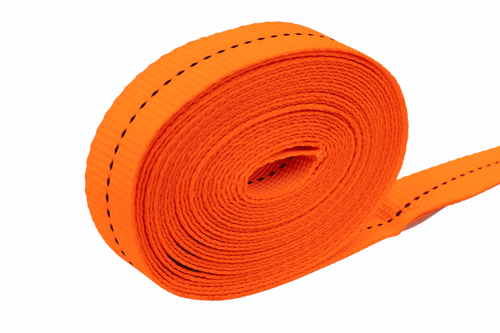 Jeu de quatre sangles HERMON monoblocs de 5 m/25 mm/1 t avec tendeur