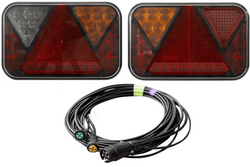 Feux arrière LED FRISTOM FT-270 + faisceau MANTES 7 m, 7 broches
