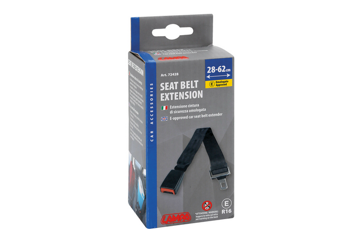 Rallonge de ceinture de sécurité homologuée LAMP R16, 28-62 cm