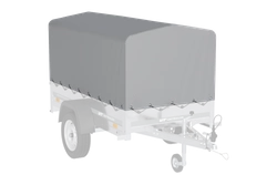 OUTLET Cadre de protection h-800 UNITRAILER bâche pour remorque 200x106cm GARDEN 200 KIPP
