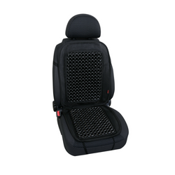 Dossier en billes de bois, noir Evoluzione