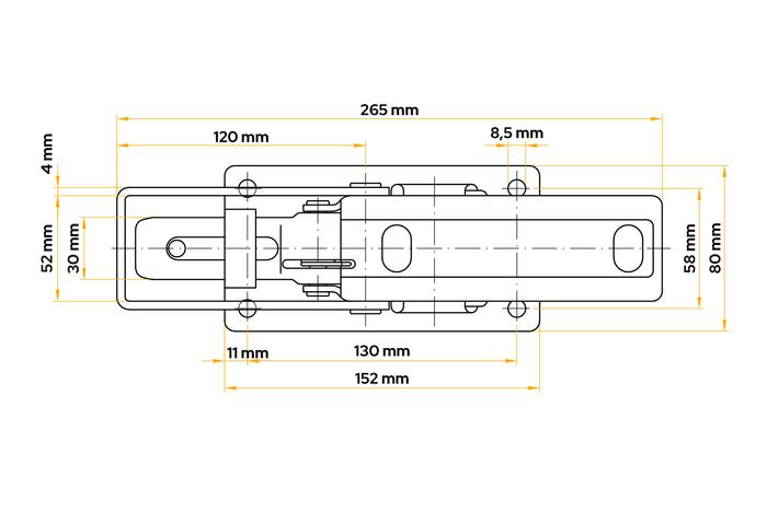 Fermeture latérale de remorque WINTERHOFF BV 90-1