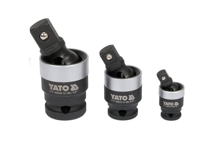 Kit rallonges, douilles à choc 1/4"; 3/8"; 1/2"