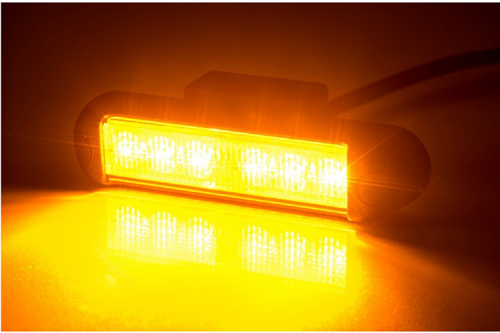 Lampe de signalisation LED HORPOL LDO 2780, lumière clignotante orange