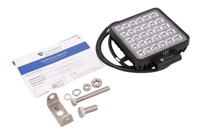 Lampe de travail LED TT TECHNOLOGY TT.13308-W, 30 LED, 2400 lm avec interrupteur