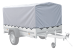 Bâche de protection pour châssis H-800 UNITRAILER, grise, 230 x 125 cm, GARDEN 230 KIPP