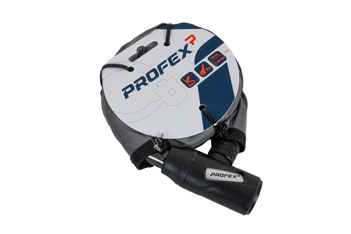 Antivol de vélo PROFEX Reflex en acier renforcé, 70 cm de long