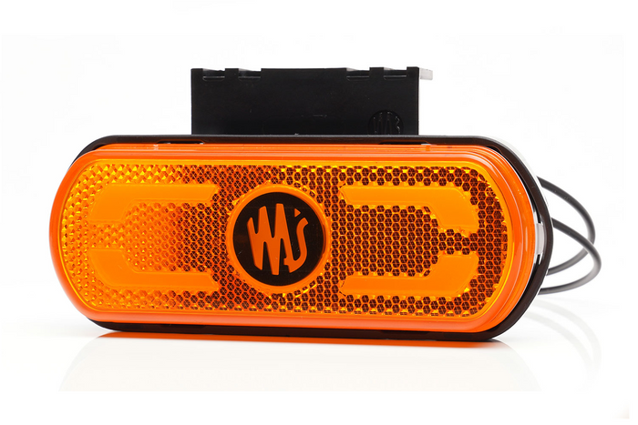Feu de position à LED WAŚ W240 1598, orange, universel, avec support