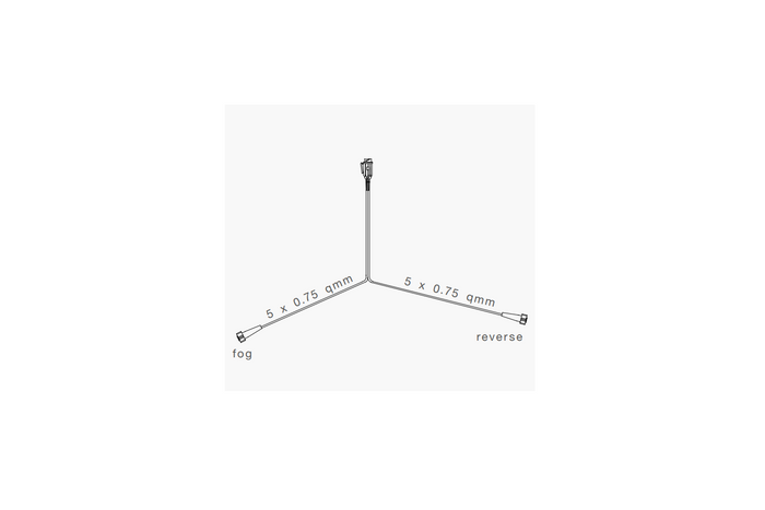 Faisceau électrique ASPÖCK pour remorque, 5 m, prise 13 broches, 2 baïonnettes, 5 broches