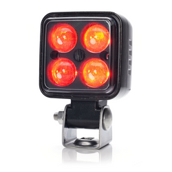 Lampe de sécurité LED WAŚ 2244 W267, lampe d'avertissement rouge