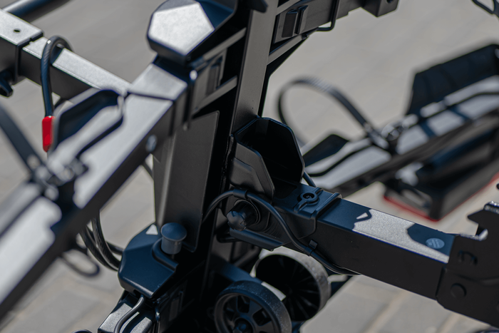 Porte-vélos Inter Pack Spider 2E PRO pour 2 vélos électriques, monté sur attelage